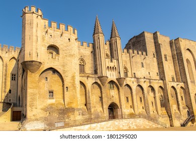 Avignon, the palais des papes, beautiful monument in the south of France