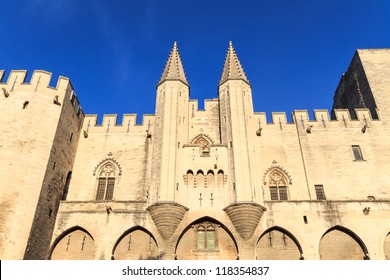 Avignon - View on Popes Palace, Provence, France