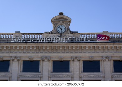 Avignon,france-june 20, 2015: Facade Of The Railway Station In Avignon France