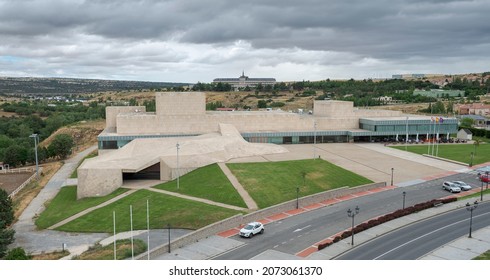 AVILA, SPAIN – JUNE 20, 2021: Conferences and Exhibitions Center of Avila, Lienzo Norte