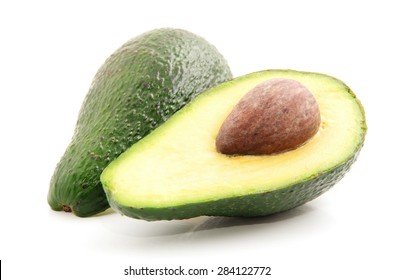 Avocado Isolated On White