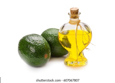 Avocado Oil Isolated On White Background