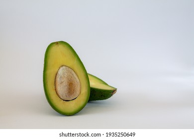 Avocado On The White Background 