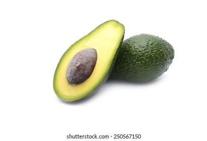 Avocado On A White Background.