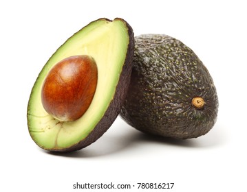 Avocado On White Background