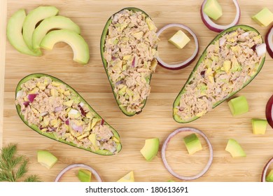 Avocado Salad With Tuna.