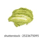 Avocado Smear Isolated, Sharwil Puree, Brown Avocados Paste, Fresh Alligator Pear Cream, Guacamole Paste, Persea Americana Avocado Fruit Sauce on White Background