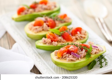 Avocado, Tuna And Tomato Salad.