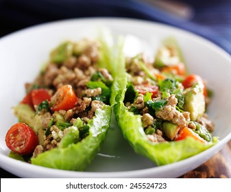 Avocado Turkey Lettuce Wraps