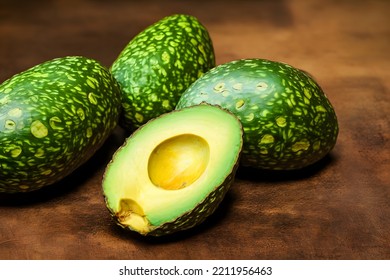 Avocadoes, Fresh And Green, Sweet Yummy Fruit, A Healthy Food Item