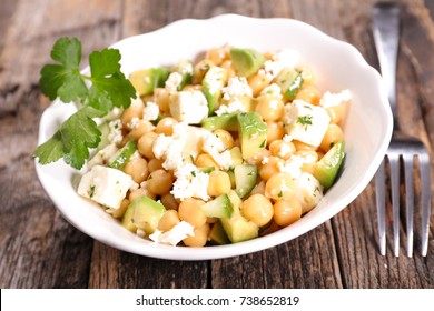 Avocado,feta And Chickpea Salad