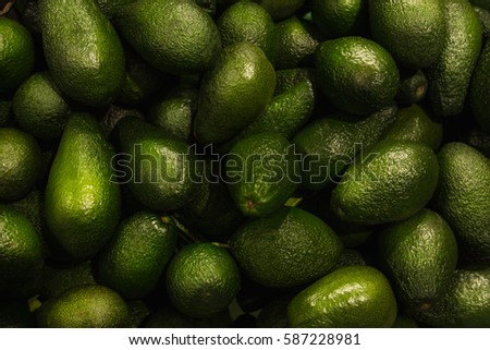 Avocados close up