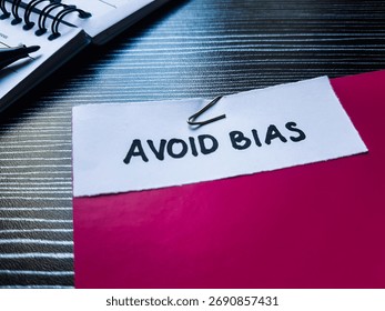 Avoid bias writting on table background.