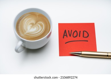 Avoid And Reject Coffee Drink. Stop Heartburn