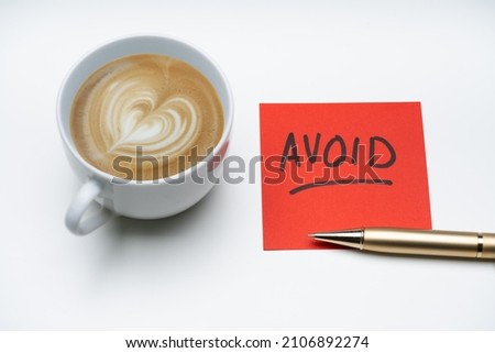 Avoid And Reject Coffee Drink. Stop Heartburn