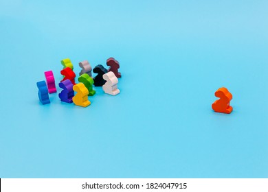 Avoiding the crowd and human society, the concept of individualism and non-conformism - Shutterstock ID 1824047915