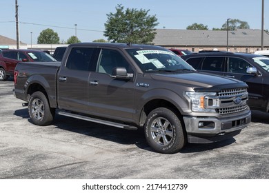 Avon - Circa July 2022: Used Ford F-150 Display At A Dealership. With Supply Issues, Ford Is Relying On Preowned Car Sales To Meet Demand.