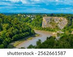 Avon gorge at Bristol viewed from Clifton Suspension Bridge.