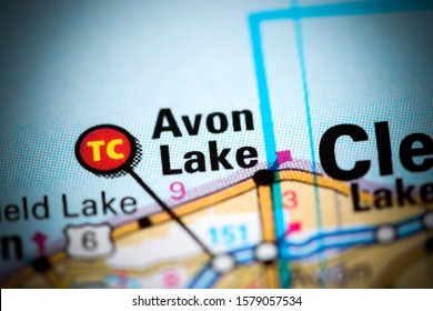 Avon Lake. Ohio. USA On A Map