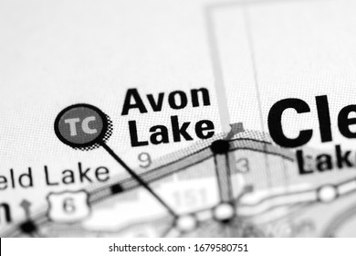 Avon Lake. Ohio. USA On A Map