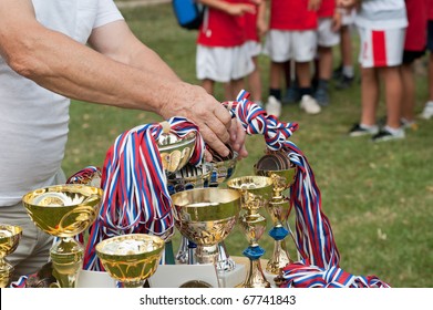 Award Trophy And Medal Winner