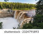 Awe Inspiring Alexandra Falls crashes through Twin Falls Gorge Provincial Park in Northwest Territories, Canada