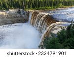 Awe Inspiring Alexandra Falls crashes through Twin Falls Gorge Provincial Park in Northwest Territories, Canada
