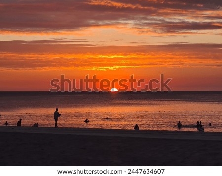 Awe inspiring sunset in the horizon of West Philippine Sea