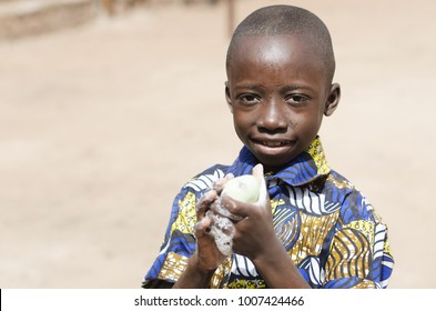 Awesome Black African Boy Washing Hands Water Soap