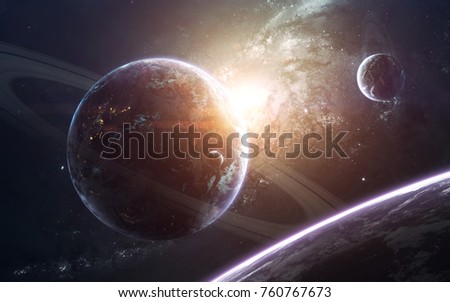 Awesome galaxy in deep space. Starfields of endless cosmos. Elements of this image furnished by NASA