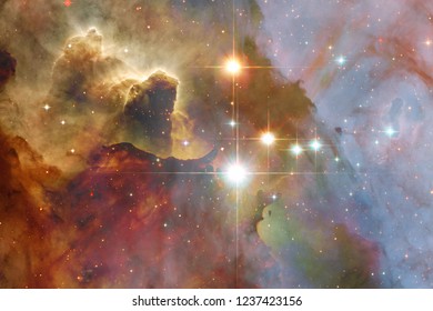 Awesome galaxy in outer space. Starfields of endless cosmos. Elements of this image furnished by NASA