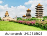 Awesome view of Fo Guang Shan Buddha Museum, Kaohsiung, Taiwan. Taiwan is a popular tourist destination of Asia.