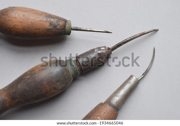 Awl, an old shoemaker\'s tool\
