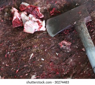 Axe And Bloody Meat