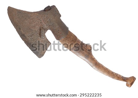 axe isolated on white