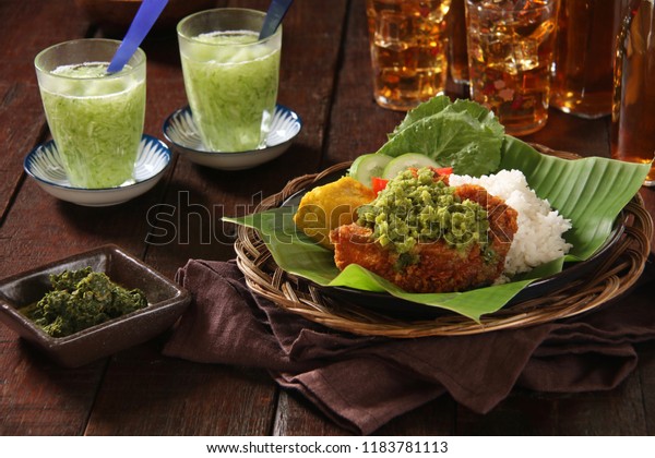 Ayam Geprek Sambal Andaliman Popular Fusion Stock Photo Edit Now 1183781113