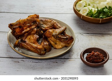 Ayam Goreng Indonesia Traditional Cuisine Fried Stock Photo 2031290093