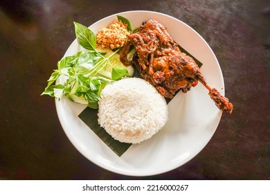 “Nasi Ayam Bakar” Is A Javanese Food Made From Grilled Chicken With Rice