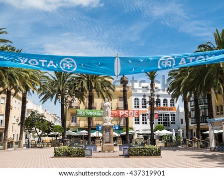 Ayamonte Spain June 10 2016 Political Stock Photo Edit Now
