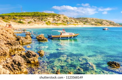 Ayazma Beach In Bozcaada Island