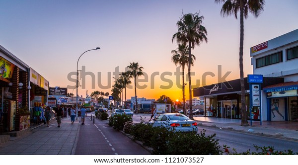 Ayia Napa Street View Ayia Napa 20 May 2018 Street Stock Photo 1121073527 | Shutterstock