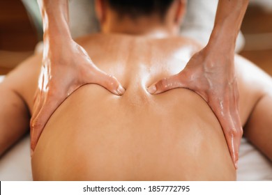 Ayurveda Back Massage with aromatherapy essential oil - Shutterstock ID 1857772795