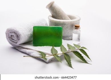 Ayurvedic Neem Bath Soap Made Azadirachta Stock Photo 664423477 ...