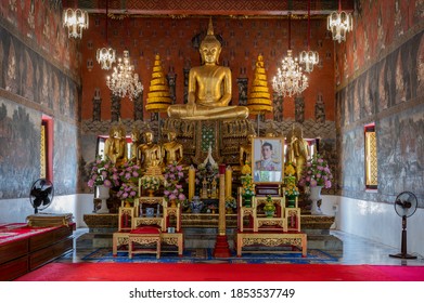 Ayutthaya / Thailand / August 8, 2020 : Wat Suwandararam Ratchaworawihan, Built In The Ending Phase Of Ayutthaya Era By The Father Of King Rama I (before His Succession To The Throne).