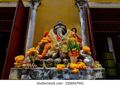 Ayutthaya, Thailand - July 16, 2022 : Prasat Nakhon Luang Was The Royal Residence Of The Kings In The Ayutthaya Period. Today It Is A Historical Study Center Of Thailand.