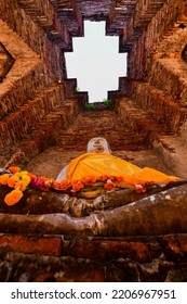 Ayutthaya, Thailand - July 16, 2022 : Prasat Nakhon Luang Was The Royal Residence Of The Kings In The Ayutthaya Period. Today It Is A Historical Study Center Of Thailand.