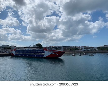 Azam Sealink 2 In Stone Town Harbour, Zanzibar, Tanzania. 20th November 2021