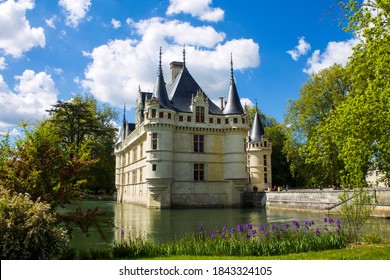 Azay-le-Rideau, France; 05/12/2019: The Castle Of Azay Rideau Is Considered One Of The Foremost Examples Of Early French Renaissance Architecture. 