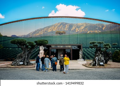 Azeitao, Lisbon, Portugal - June 7, 2019: Entrance To Bacalhoa Vineyard At Azeitao In The Setubal Region, Portugal Famous For Its Moscatel Wine