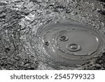 Azerbaijan, Baku. Gobustan Nature Reserve. Mud volcanoes